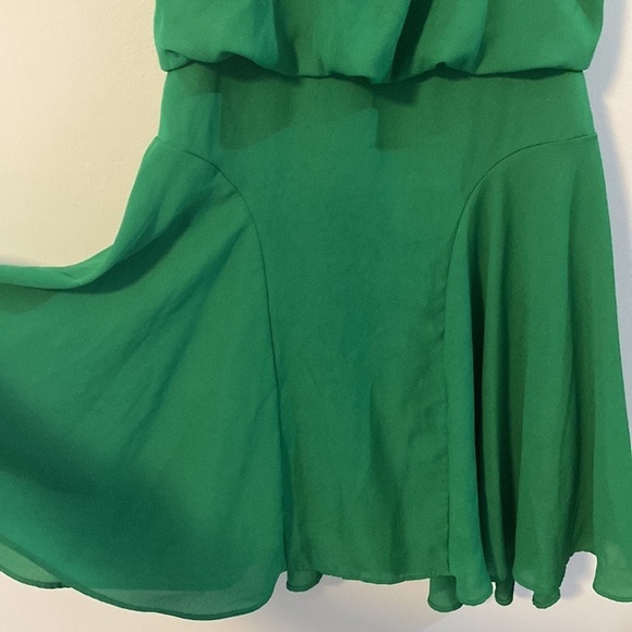 Bisou Bisou by Michele Bohbot, Sleeveless Flowy Green Dress - Picture 2 of 11